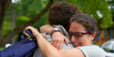 Family goodbyes