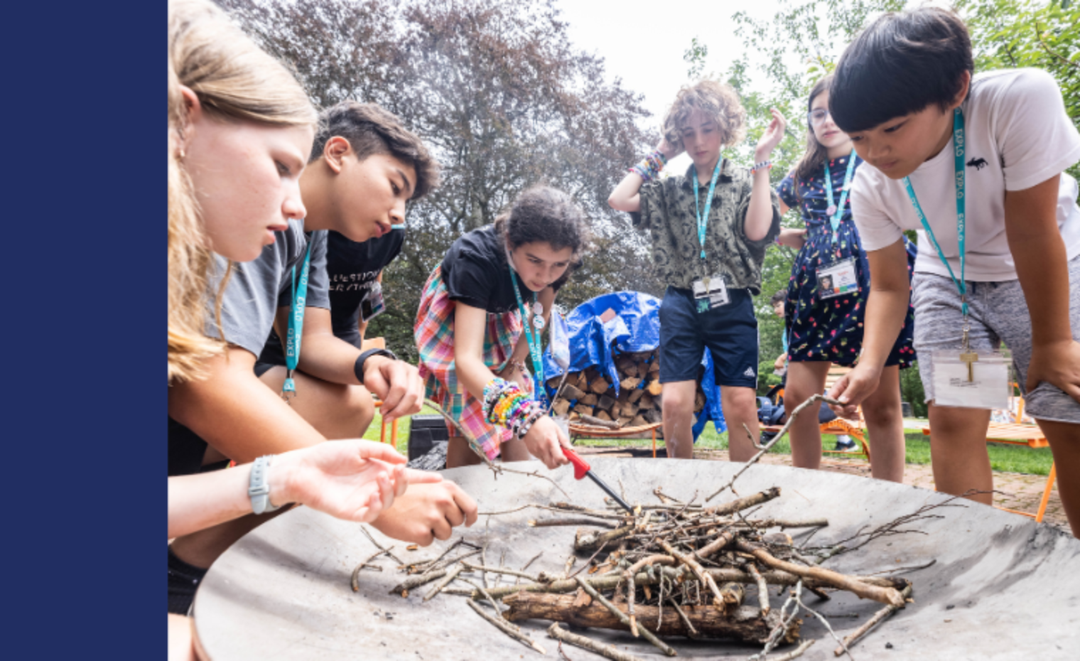 wilderness survival students